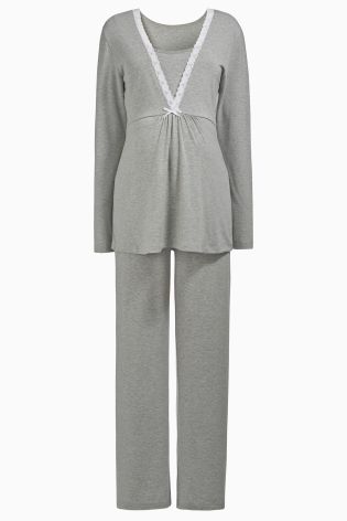 Grey Nursing Pyjamas (Maternity)